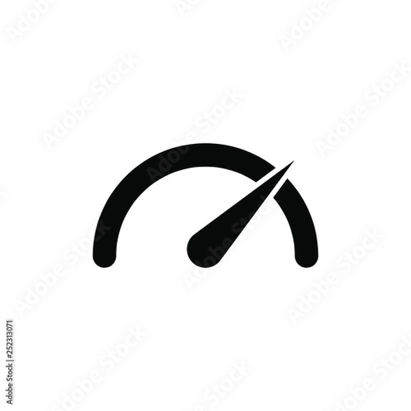 Fototapeta speedometer icon, speedometer symbol. vector.
