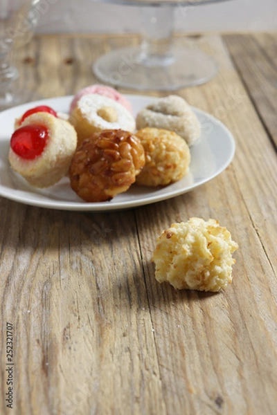 Obraz Sweet Catalan pastry panellets