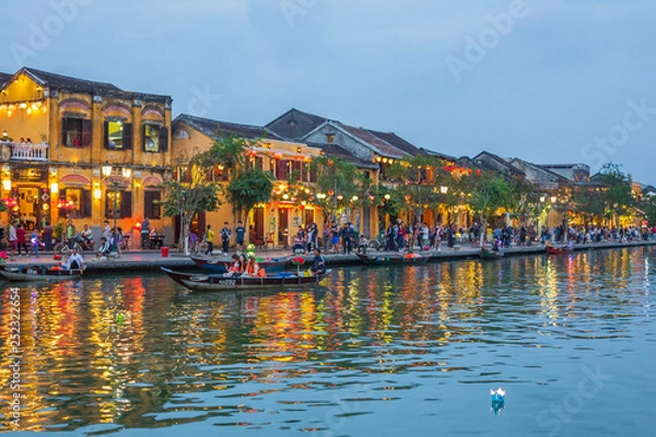 Fototapeta View on the Old Town of Hoi An. Vietnam. Unesco World Heritage Site.