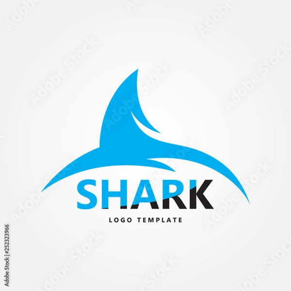 Obraz shark logo template