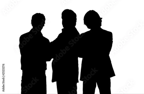 Obraz silhouette business team