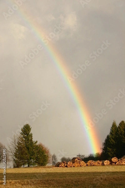 Obraz regenbogen in den himmel