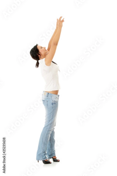 Obraz Woman trying to reach something