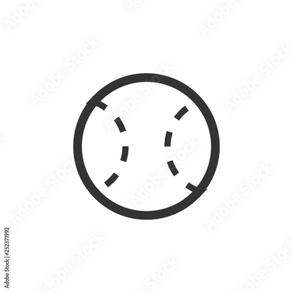 Fototapeta Baseball icon design template vector isolated