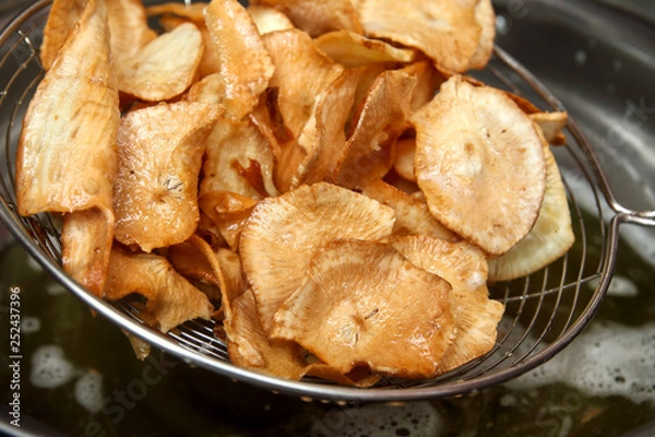 Obraz Indian Traditional Cassava or tapioca Chips