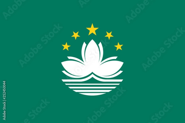 Obraz Vector flag of Macau, Macao