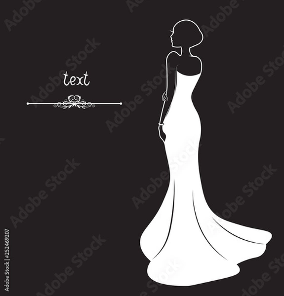 Obraz girle silhouette