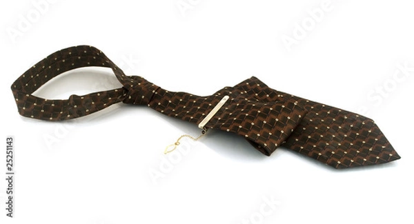 Obraz Tie with a gold pin
