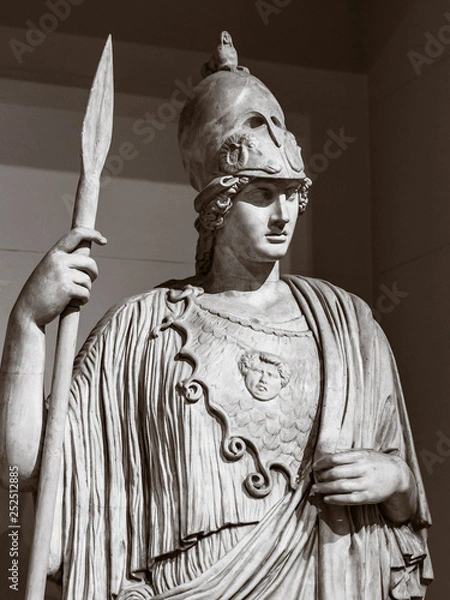 Fototapeta The statue of the ancient Greek goddess of wisdom, Athena