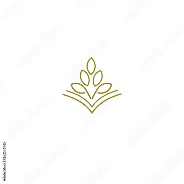 Fototapeta abstract leaf logo design vector