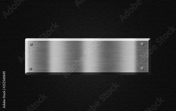 Obraz metal plate background with copy space for text