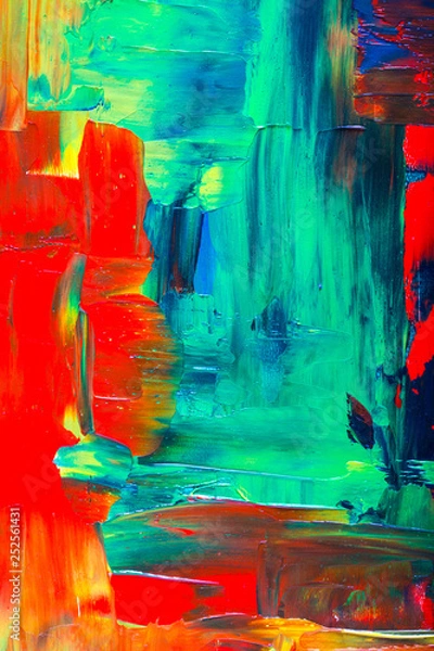Fototapeta abstraction art oil paints canvas painting grunge color  macro background