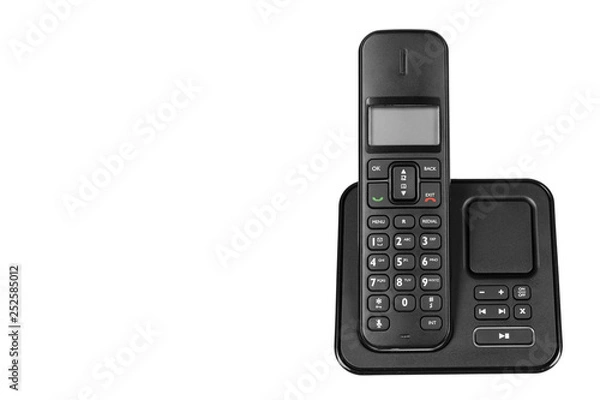 Obraz modern landline cordless phone, old technology concept.