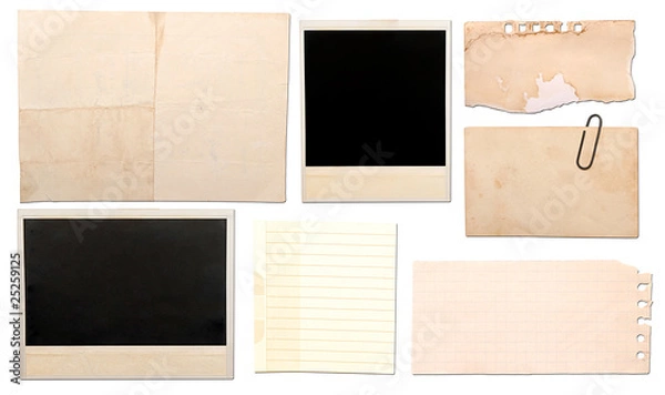 Fototapeta vintage paper notes