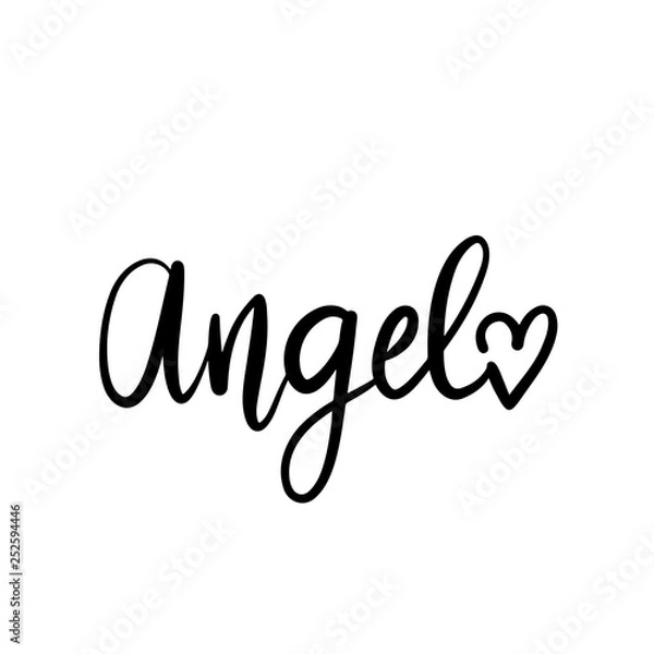 Obraz Vector hand drawn lettering phrase. Modern brush calligraphy.