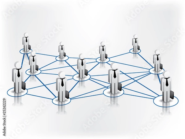 Fototapeta Global Business Network