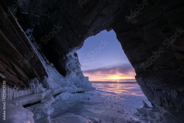 Fototapeta View from the grotto on Cape Uyuga