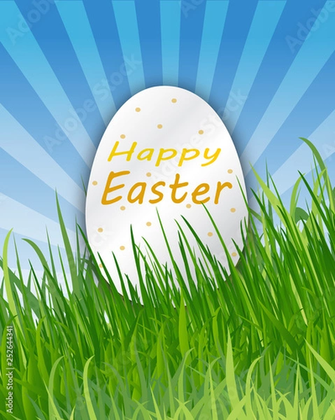 Fototapeta happy Easter inscription