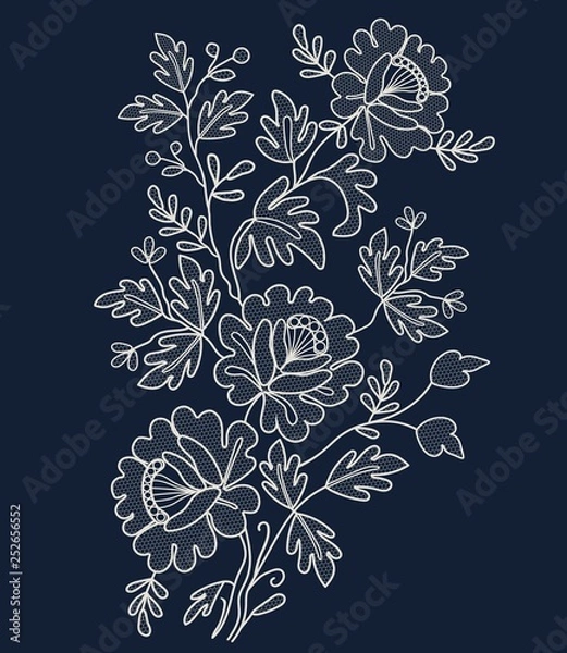 Obraz Floral lace pattern