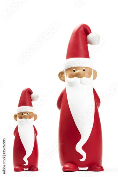 Obraz zwei schlanke nikolausfiguren