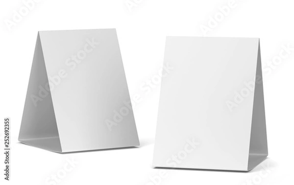 Obraz Blank table tent mockup