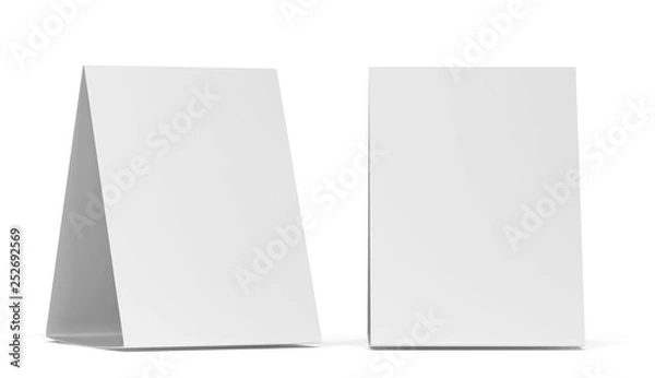 Obraz Blank table tent mockup