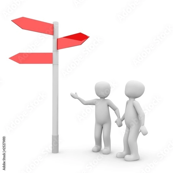 Obraz Straßenschild, rot