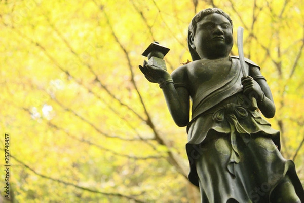 Obraz 秋の高尾山の仏像たち / Autumn Buddha statues