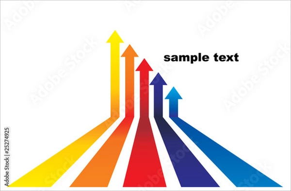 Obraz Colored arrows vector