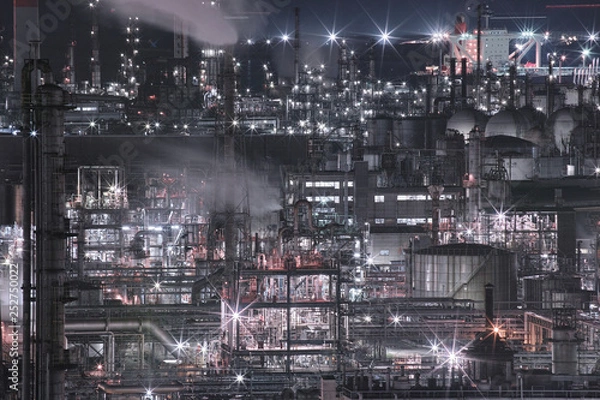 Fototapeta 水島工場夜景