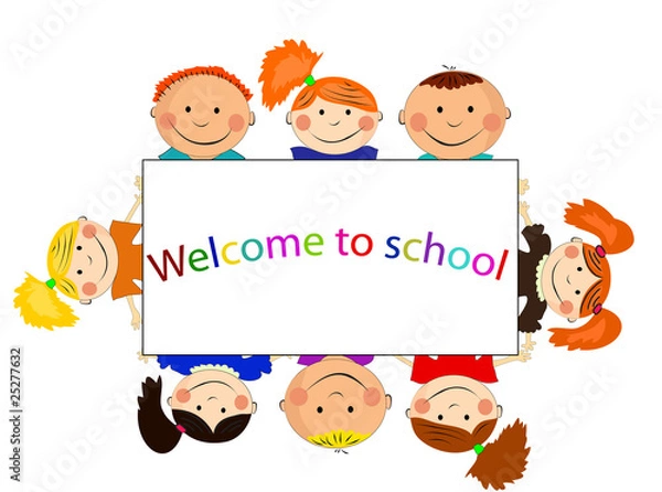 Fototapeta vector happy kids