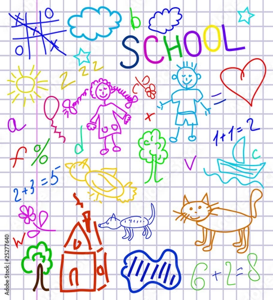 Obraz vector kids background