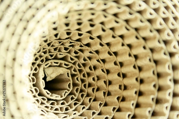 Obraz Corrugated paper rolls.