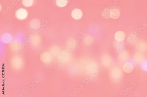 Obraz pink bokeh blurred abstract light wallpaper background.