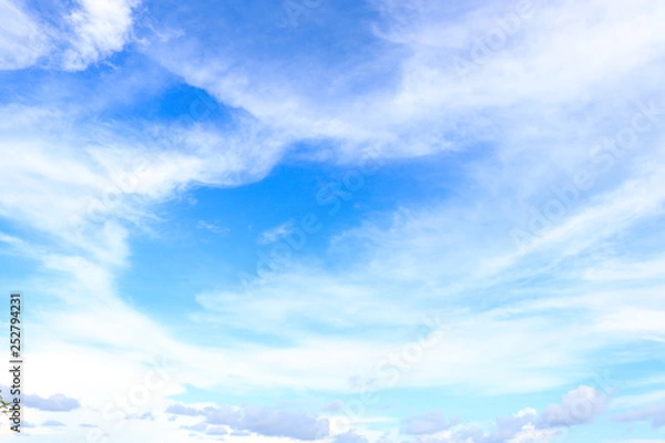 Fototapeta blue sky and clounds background