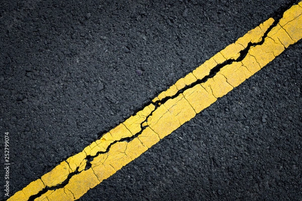 Obraz  asphalt crack background.