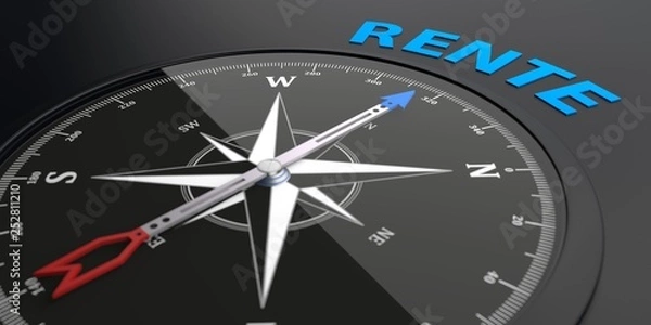 Fototapeta Kompass Rente