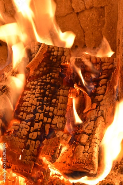 Obraz Kachelofenfeuer