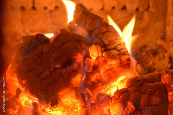 Obraz Kachelofenfeuer 2