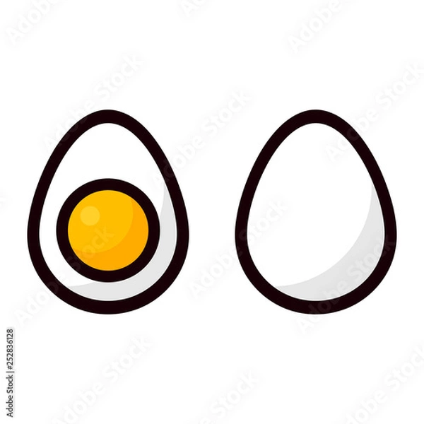 Obraz cartoon egg vector set