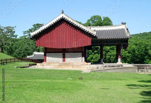 Fototapeta The Royal Tombs called "Donggureung", in Guri, South Korea.