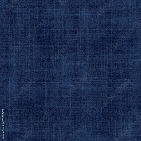Obraz Denim fabric texture. Seamless abstract pattern. Dark blue jeans. Vector, EPS 10