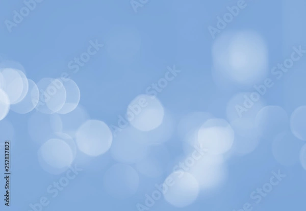Obraz ิblue bokeh blurred abstract light wallpaper background.
