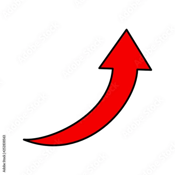 Fototapeta strzałka ikona