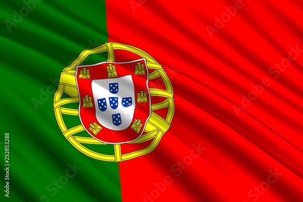 Fototapeta waving flag background