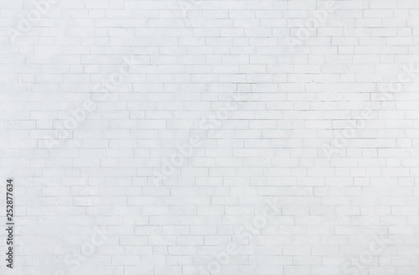 Fototapeta White brick wall