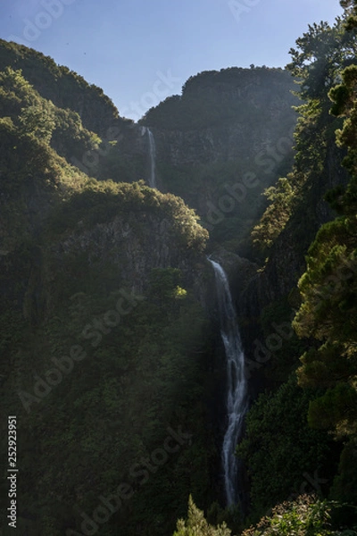 Obraz Madeira Levada Wanderung Risco Wasserfall