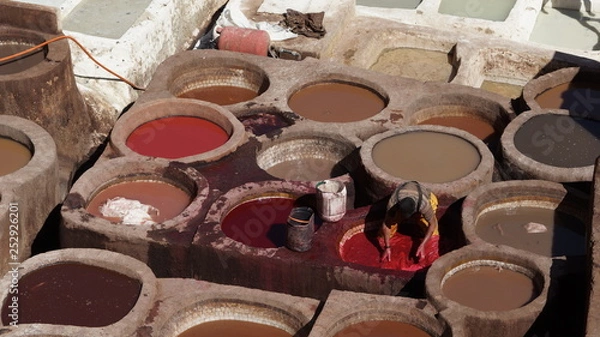 Obraz Teinturier Fès Maroc
