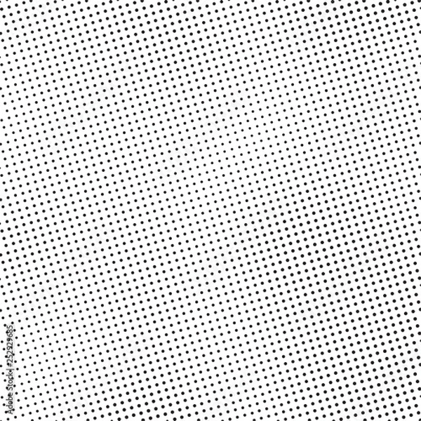 Fototapeta Comic pop art style banner design, abstract screen print texture, halftone dots effect, black and white vector background