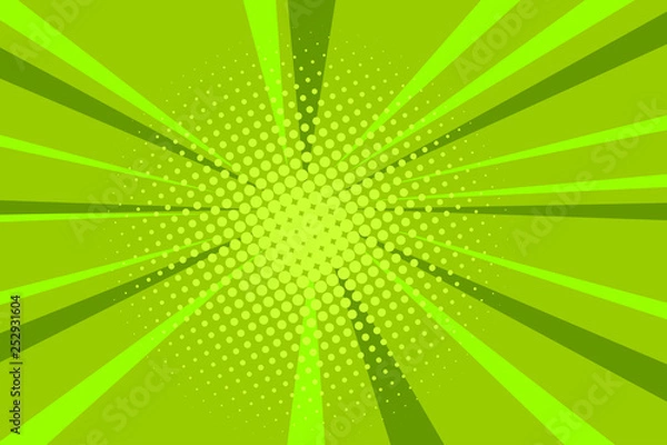 Obraz Comic book pop art strip radial backdrop